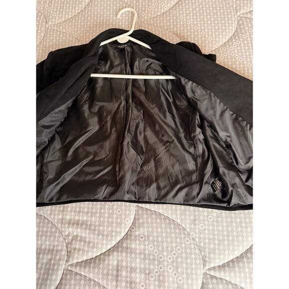 Torrid Black Faux Suede Fringe Moto Jacket Cropped Western Boho Size 2X - Picture 8 of 9